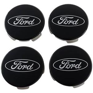 Ford Truck/SUV Black and Chrome Wheel Center Cap Kit for F-150 (4 Center Caps)