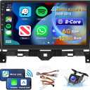 [8 CORE 6G+128G] Car Radio for Honda Accord 8th 2008-2013 with Wireless Carplay/Android Auto, 10.1 Inch Android 13 IPS Touch Screen Car Stereo, Bluetooth, GPS, WiFi, SWC, DSP + Backup Camera