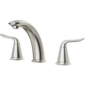 VXV Bathroom Faucet 3 Hole, 8 Inch Widespread Bathroom Sink Faucet for Lavatory Vanity with Pop-up Drain Brushed Nickel