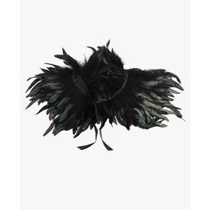 Shoulder Wrap Feather Shrug Shawl Cape Gothic Style Artificial Feather Shawl Feather Cape Shawl for Roles Play