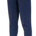 THE GYM PEOPLE Women's Joggers Pants Lightweight Athletic Leggings Tapered Lounge Pants for Workout, Yoga, Running (Blue, L)