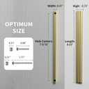 Cobbe 10 Pack i-Shaped Champagne Bronze Cabinet Pulls 7-9/16 inch(192 mm) Hole Centers Kitchen Cabinet Handles Drawer Pulls Kitchen Cabinet Hardware