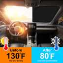 Custom Fit Windshield Sun Shade for Honda Odyssey 2011-2017 | Custom Fit Windshield Cover, Blocks UV Rays, Double-Layer Heat Shield, Durable Frame, Easy Fold & Storage