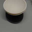 Ravitat 2Pcs Elevated Cat Food Bowl - Adjustable, Anti-Slip & Anti-Noise, Protects Pet's Spine - Thickened Plastic, 17 Oz (Milky White, Black & Milky White, Grey)