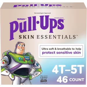Pull-Ups Boys' Skin Essentials Potty Training Pants, Training Underwear, 4T-5T (38-50 lbs), 46 Ct