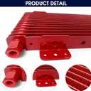 Low Pressure Drop Trans Cooler 40K Transmission Oil Cooler Kit 47391 Compatible with Heavy Duty 40,000 GVW Max including Mounting Hardware, Towing Applications and Advanced Cooling Protection LPD47391