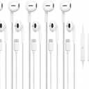 5 Pack USB C Headphones for iPhone 17/16/15 Pro Max iPad Plus TypeC Earphones with Microphone Volume Control USBC Wired Earbuds USB Type C Earphone for Samsung S25 Ultra S24 S23 S22 1.2M/4Ft