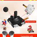 Joystick Replacement Kit for Oculus Quest 2/3 Controller, Repair Kit for Meta Quest 2/3 Controller, Include 2 Joysticks, T5 Screwdriver, Tweezer, Pry Tool, 4 Thumbstick Grips (Black-11-in one)