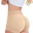 SheBuddy Butt Lifting Panties, Tummy Control Shapewear for Women Compression Underwear Short Lace Butt Lifter Shapewear L