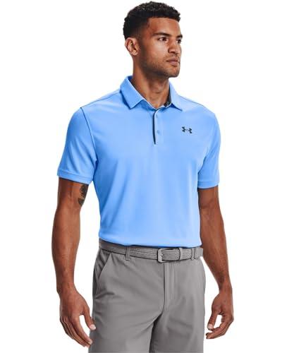 Under Armour Men's Tech Golf Polo, Carolina Blue (475)/Pitch Gray, X-Large