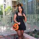 2 x Halloween Mouse Ear Hair Bow Headband with Web, Masquerade Party Headwear for Women Girls