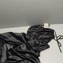 BABYONLINE D.R.E.S.S.Women's Satin Prom Dress Spaghetti Straps Split Bridesmaid Long Formal Wedding Guest Evening Party Gowns, S, Black