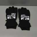 ZENUTA Waterproof Winter Snow Ski Gloves Men and Women - Windproof, Warm Thermal, for Running, Driving, Snowboarding (Medium, New Black)