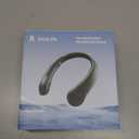 JISULIFE Portable Neck Fan, Hands Free Bladeless Fan, 5 Speeds, 4000 mAh Battery Operated Wearable Personal Fan, Twistable, Rechargeable, Gift for Women Men-Dark Green