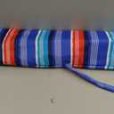Tommy Bahama 6' UPF 50+ Tilt Beach Umbrella with Wind Vent and Carry Bag, Red and Blue Stripe