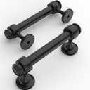 Amerdeco 10 Pack Matte Black Cabinet Pulls 3 Inch Hole Centers, 4 Inch Length Handles for Kitchen Cabinet Hardware,Solid Cabinet Handles for Bathroom Drawer Handles IH0005