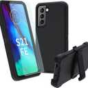 NUFR for Samsung Galaxy S21 FE 5G Case, Heavy Duty case,[Military Grade Protective ][Shockproof] [Dropproof] [Dust-Proof],(Black)