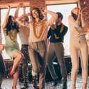 4 x EOBOH 24PCS Bead Necklace, Orange Bead Necklaces Party Favors, 33" Mardi Gras Necklaces, Festival Parade Throw Accessories for Mardi Gras Halloween Wedding Celebrations Decorations