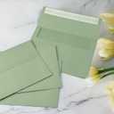 2 x 5x7 Envelopes For Invitation,A7 Envelope sage green,50 pack 5x7 card Envelopes Self Seal,for weddings, greeting cards,baby shower,photos,birthday