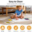 Office Chair Mat for Carpet - 36x48 Inch Plastic Computer Desk Floor Protectors for Chairs Clear Under Desk Rug Pad for Rolling Gaming Chair