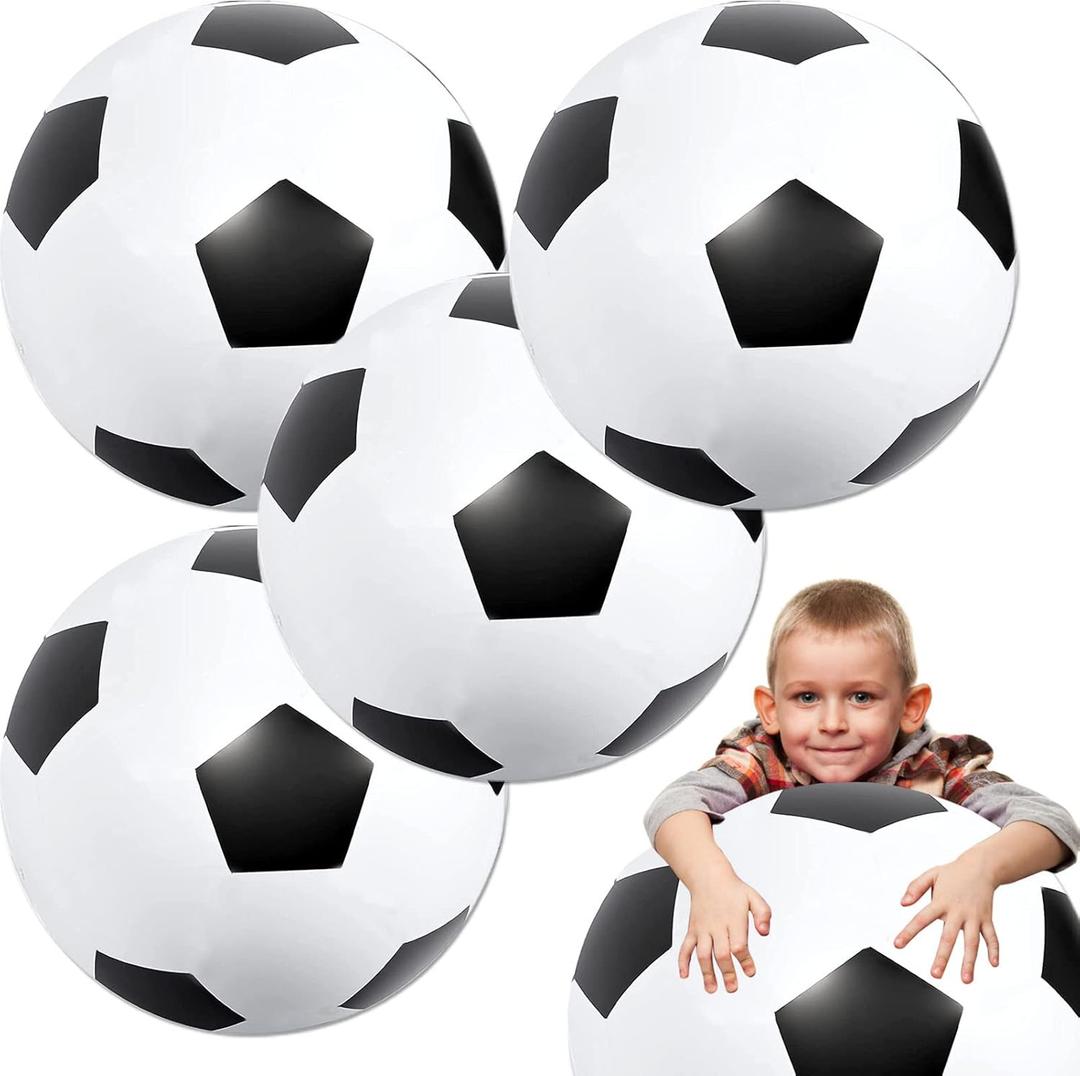 Giant Inflatable Soccer Ball 27 Inch Large Beach Balls Bulk Pool Toys Beach Toys Beach Party Decoration for Water Sports Games Party Supplies