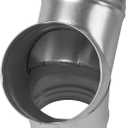 Vent Systems 5" Inch Metal Duct Connector  3-Way Y Fitting for Hose Splitter and Extractor Fan  Durable Galvanized Steel HVAC Adapter with Smooth Surface for Dryer, Exhaust, Ventilation Systems