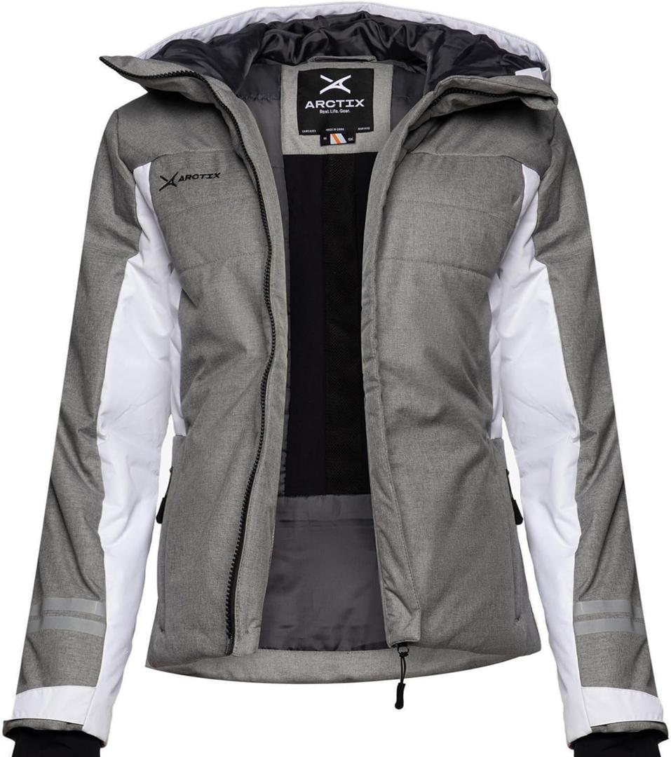 Arctix Womens Insulated Waterproof Taped Ultimate Performance Ski Snowboard Jacket (Small, Gravel)