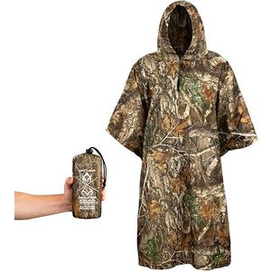 Arcturus Rain Ponchos | Adjustable Hood | Waterproof Ripstop Nylon | Great for Hunting, Fishing & Camping