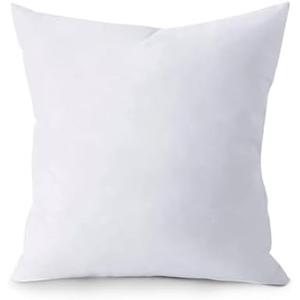 QUBA LINEN Throw Pillow Inserts (1 Piece, White), 18x18 Inches - Premium Cushion Fillers for Sofa, Bed, and Home Décor (18x18 Inch)