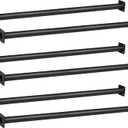Barcaloo 22 Inch Outdoor Monkey Bars for Backyard - Set of 6, Black Metal Outdoor/Indoor Monkey Bars for Kids - Playground Ladder, Climbing or Swing Set - Kit Includes Mounting Plates & Hardware