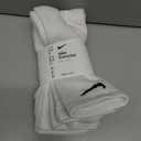 Nike Unisex Adult Everyday Cushioned Training Crew Socks (3 Pairs) (White)