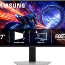 Samsung 27 Odyssey OLED G6 G60SF QHD QD-OLED Gaming Monitor, 500Hz Refresh Rate, 0.03ms (GtG) Response Time, G-Sync Compatible, VESA DisplayHDR TrueBlack 500, LS27FG602SNXZA, 2025