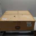 24'' Luxury Chrome Crystal Chandelier 8-Lights Modern Semi Flush Mount Ceiling Light Fixtures Round Crystal Pendant Chandeliers for Living Room Dining Room Kitchen Foyer Bedroom