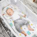 Stretchy Bassinet Sheet Set BROLEX 2 Pack Snug Fitted Cradle Fitted Sheets for Bassinet Pads/Mattress, for Boys Girls,Unisex,Ultra Soft Breathable,Arrow Owl