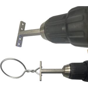 Keyfit Tools Wire Twister Fence Wire Twisting Tool Drill Power Installation Chain Link Wire Rebar Tie Up To 3/16" 7 gauge Wire