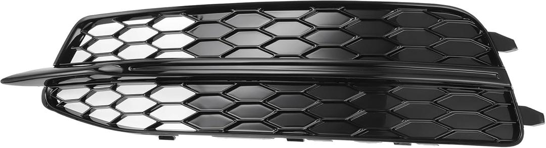 1pc Fog Light Grill for Audi A6 C7 2011-2014 Durable ABS Black Front Left Front Lower Bumper Fog Light Cover Inserts