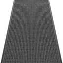 Sturdy Front Door Mat Outside Entrance, 6' x 3' All-Season All-Weather Doormat Waterproof, Stain and Fade Resistant, Natural Rubber Indoor Outdoor Welcome Door Mat Trap Dirt