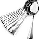 Lazooy 11Pack Serving Spoon Set 18/10 Stainless Steel Serving Utensil No Rust Large Serving Tablespoons for Buffet Banquet, Mirror-Polished, 8 Inch