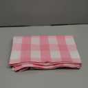 2 Pack Buffalo Check Valances for Windows Living Room 18 inches Long Classic Gingham Plaid Bedroom Bathroom Rod Pocket Country Farmhouse Kitchen Window Curtain Valances - 54"x18" Pink & White