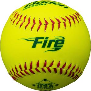 Baden USA (ASA) Fire Synthetic Cover Slowpitch Softballs - 11" High-Durability Balls for Competitive Play | 1 Pack Baden USA (ASA) Fire Synthetic Cover Slowpitch Softballs - 11" High-Durability Balls for Competitive Play | 1 Pack