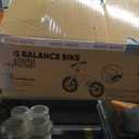 KRIDDO Toddler Balance Bike 2 Year Old, Kids Balance Bike for 2-5 Years Old, Dual Bearing for Smoother Riding, Adorable Plate, Adjustable Seat and Handlebar, Toddler Bike Gifts Age 2-3, White