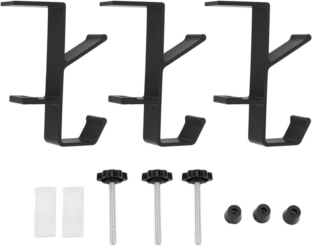 Garland Stocking Hangers Removable Headphone Hanger Holder Aluminium Alloy Student Desk Backpack Hook for Living Room Kitchen Bedroom