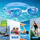 2 x WAVE Nearsighted Swim Goggles,Shortsighted Swimming Goggles for Adults Youth, Anti Fog UV Protection Comfort Silicone Frame