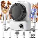 KungFuPet Dog Grooming Vacuum and Dryer, Pet Grooming Vacuum for Dogs with 3 Liter Canister, 15000Pa Suction Dog Vacuum for Shedding Grooming, Extra Space for Storage for 5 Grooming Kits, White
