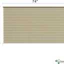 Dulepax RV Blinds,RV Pleated Shades,RV Blinds Pleated Shades, 62" W x 32" L Cappuccino RV Window Shades,Camper Blinds,RV Window Blinds for RV Camper Travel Trailers Motorhome's Window