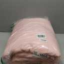 SunStyle Home Twin Comforter Set Pink, Twin Size Comforters Solid Box Stitched 2 Pieces Bedding Sets, Soft Breathable Down Alternative Bed Set with Pillow Sham for Kids Teen Girls Dorm (Twin (68"x88"))