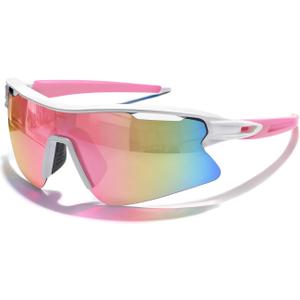 SEKKAF Polarized Sports Sunglasses for Men Women and Youth, UV400 Protection Ideal for Cycling Baseball Fishing Golf Running