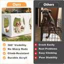Clear Acrylic Puppy Playpen for Indoors, Dog Pen for Puppies & Small Dogs
