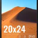 LaVie Home 20x24 Picture Frame for Wall Display, 20x24 Black Picture Frame with HD Plexiglas, 20 x 24 Poster Frame 1 Pack, Display Frame for Vertical or Horizontal, Classic Collection