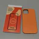 Vooii Compatible with iPhone 13 Case, Liquid Silicone Upgrade [Camera Protection] [Soft Anti-Scratch Microfiber Lining] Shockproof Phone Case for iPhone 13 6.1 inch - Bright Orange